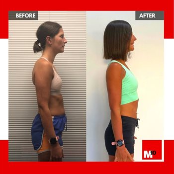 Rachael m10 personal training transformation client